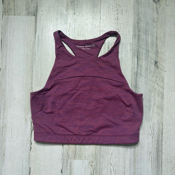 Outdoor Voices Heathered Purple Sports Bra Size Medium - Picture 1 of 3